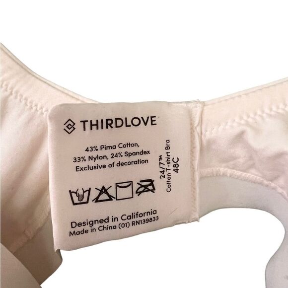 Thirdlove 24/7 Cotton T-Shirt Bra 48C - Picture 4 of 4